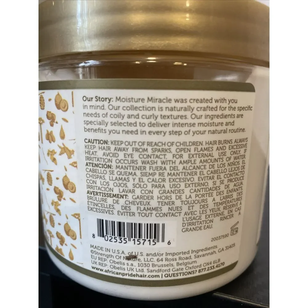 African Pride Moisture Miracle Coconut & Baobab Oil Leave-in Cream‎ 15oz